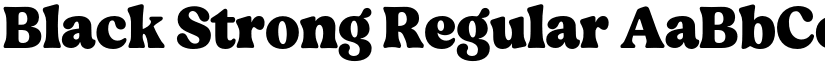 Black Strong Regular font