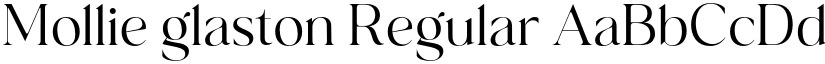 Mollie glaston Regular font