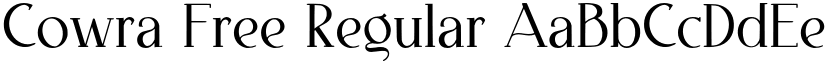Cowra Free Regular font