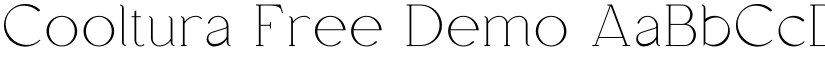Cooltura Free Demo font