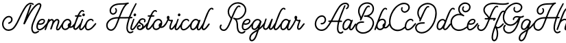 Memotic Historical Regular font