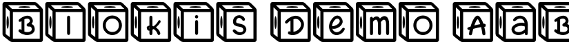 Blokis Demo font