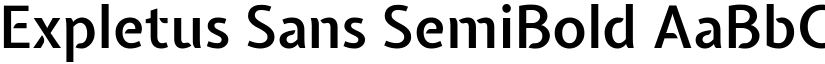 Expletus Sans SemiBold font