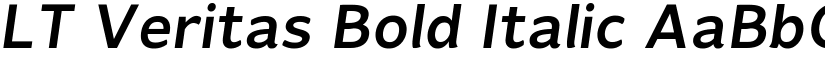 LT Veritas Bold Italic font