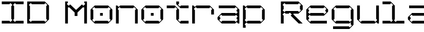 ID Monotrap Regular font