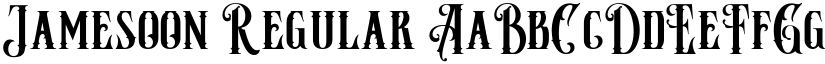Jamesoon Regular font