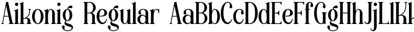 Aikonig Regular font