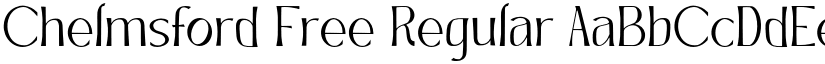 Chelmsford Free Regular font