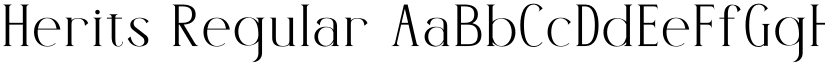 Herits Regular font