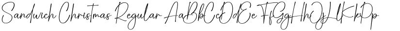 Sandwich Christmas Regular font