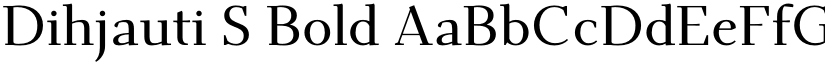 Dihjauti S Bold font