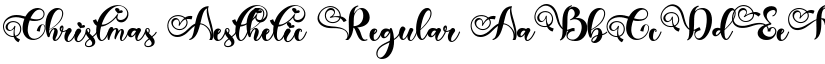 Christmas Aesthetic Regular font