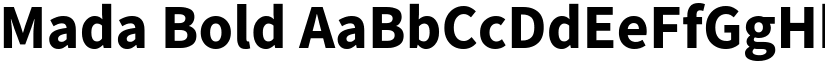 Mada Bold font