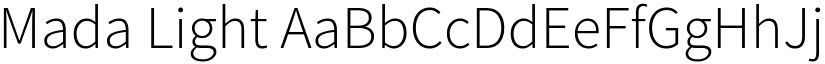 Mada Light font