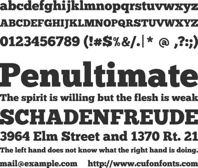 ChunkFive font preview