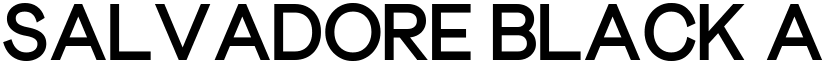 Salvadore Black font