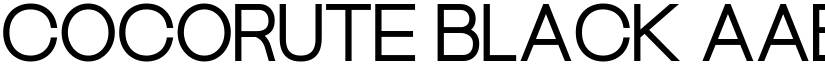 Cocorute Black font