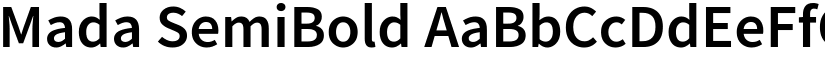 Mada SemiBold font