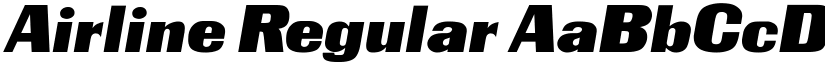 Airline Regular font