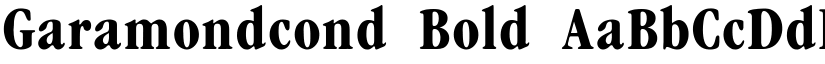 Garamondcond Bold font