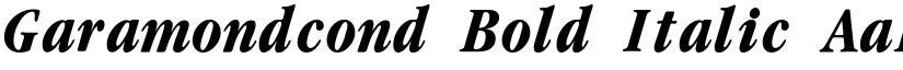 Garamondcond Bold Italic font