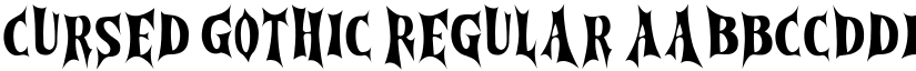 Cursed Gothic Regular font