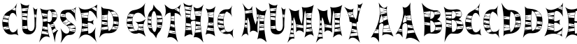 Cursed Gothic Mummy font