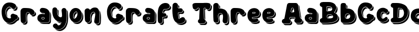 Crayon Craft Three font