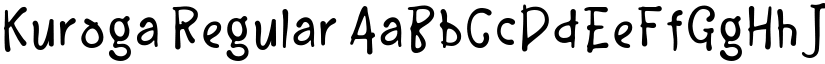 Kuroga Regular font