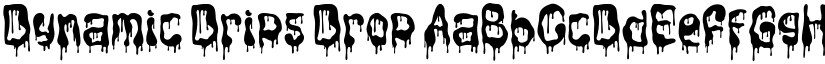 Dynamic Drips Drop font