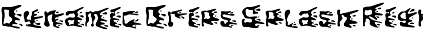 Dynamic Drips Splash Right font