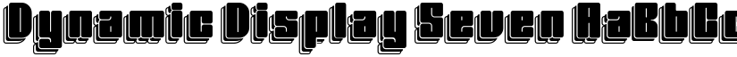 Dynamic Display Seven font