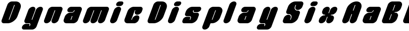 Dynamic Display Six font