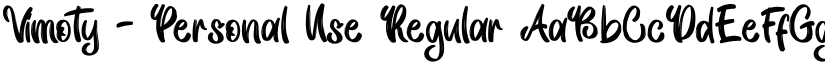 Vimoty - Personal Use Regular font