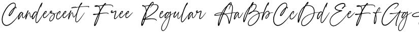 Candescent Free Regular font