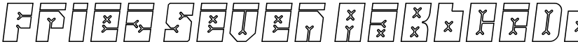 Friez Seven font