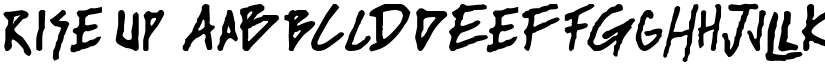 rise up font