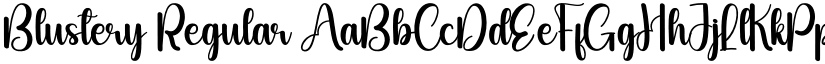 Blustery Regular font