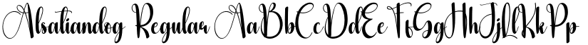 Alsatiandog Regular font