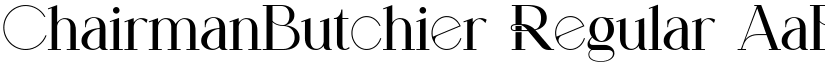 ChairmanButchier Regular font