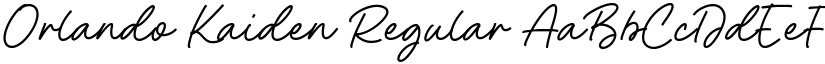 Orlando Kaiden Regular font