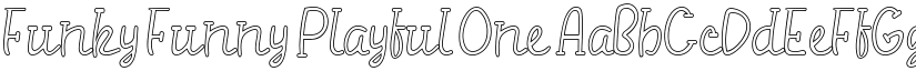 Funky Funny Playful One font