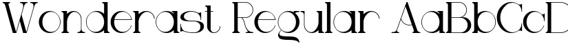 Wonderast Regular font