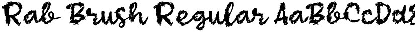 Rab Brush Regular font