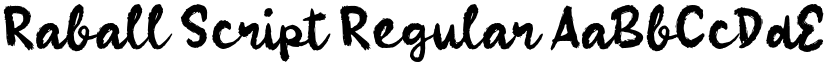 Raball Script font download