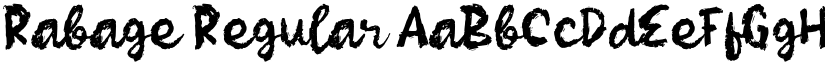Rabage Regular font