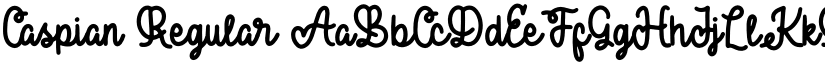 Caspian Regular font