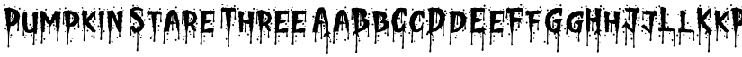 Pumpkin Stare Three font