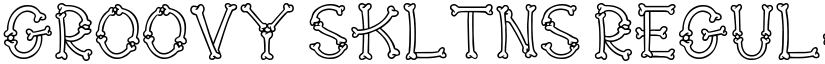 Groovy Skltns Regular font