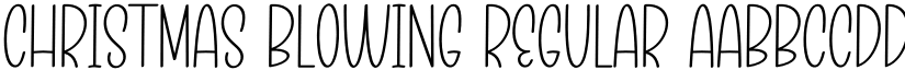 Christmas Blowing Regular font